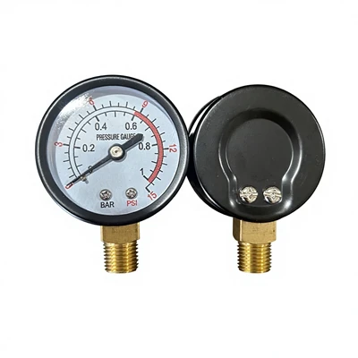1Bar Pressure Gauge, 5cm Diameter, 1/4 Joint